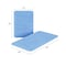 Hastings Home Set of 2 Bathroom Rug Set Memory Foam Mats Striped Microfiber, Non-Slip Absorbent Runner (Blue) 555000DGU - alternate 3